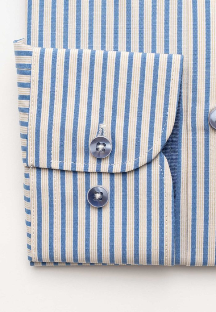 Two-toned regular line striped shirt - Image 3