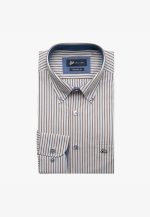 Two-toned regular line striped shirt
