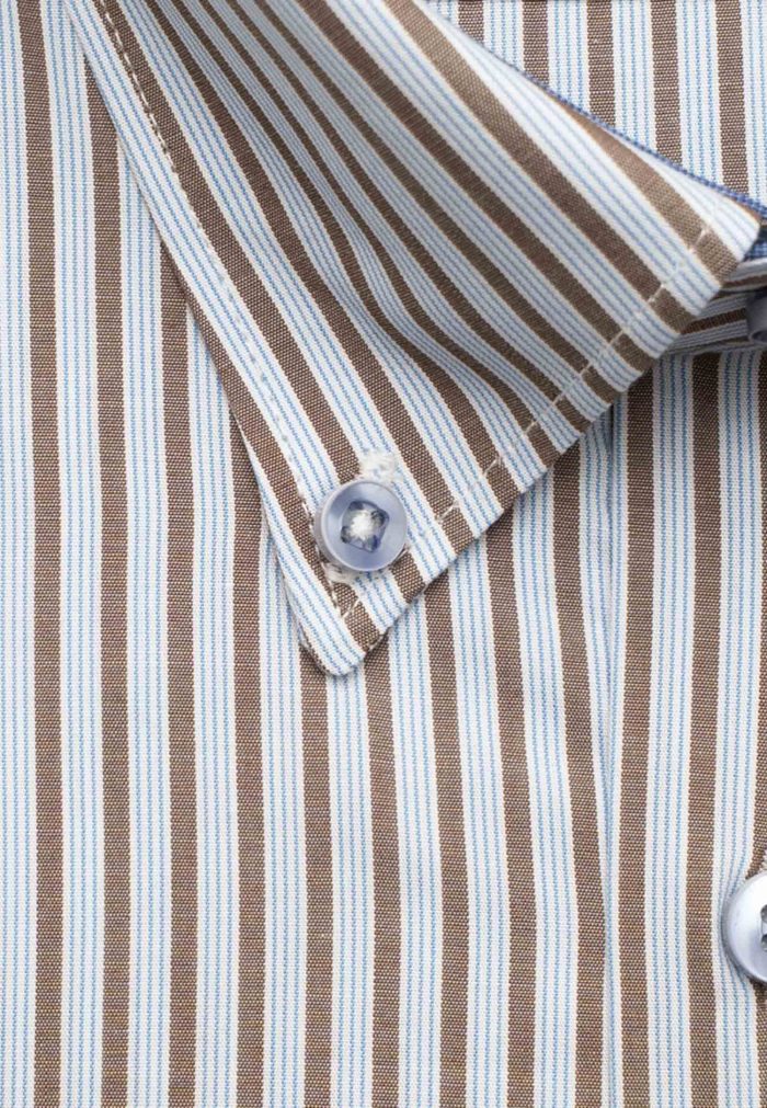 Two-toned regular line striped shirt - Image 2