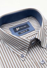 Two-toned regular line striped shirt - Image 5