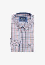 Regular line checked shirt