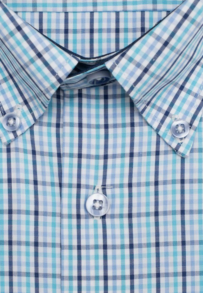 Regular line checked shirt - Image 4