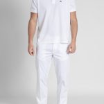 Λευκό Πόλο Πικέ Pima Κανονική Γραμμή