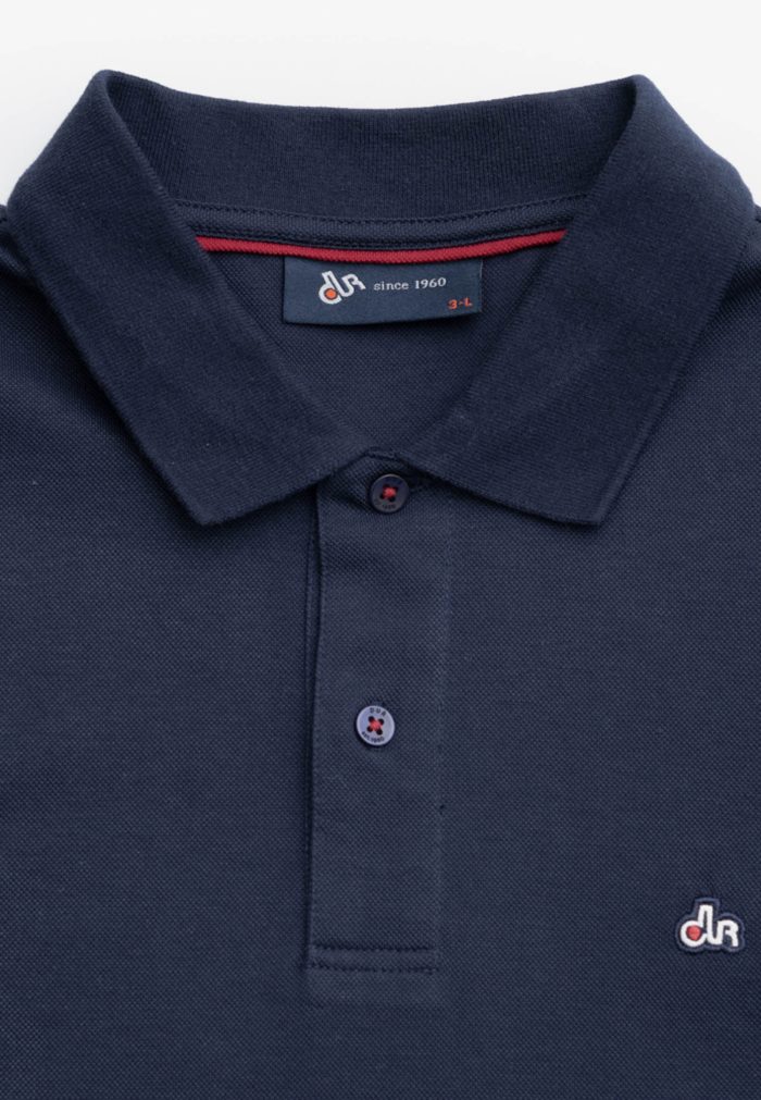 Dark Midnight Blue Polo Piquet Pima Regular Fit - Image 5
