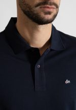 Dark Blue Polo Piquet Pima Regular Fit - Image 3