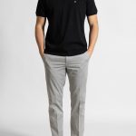 Μαύρο Πόλο Πικέ Pima Κανονική Γραμμή