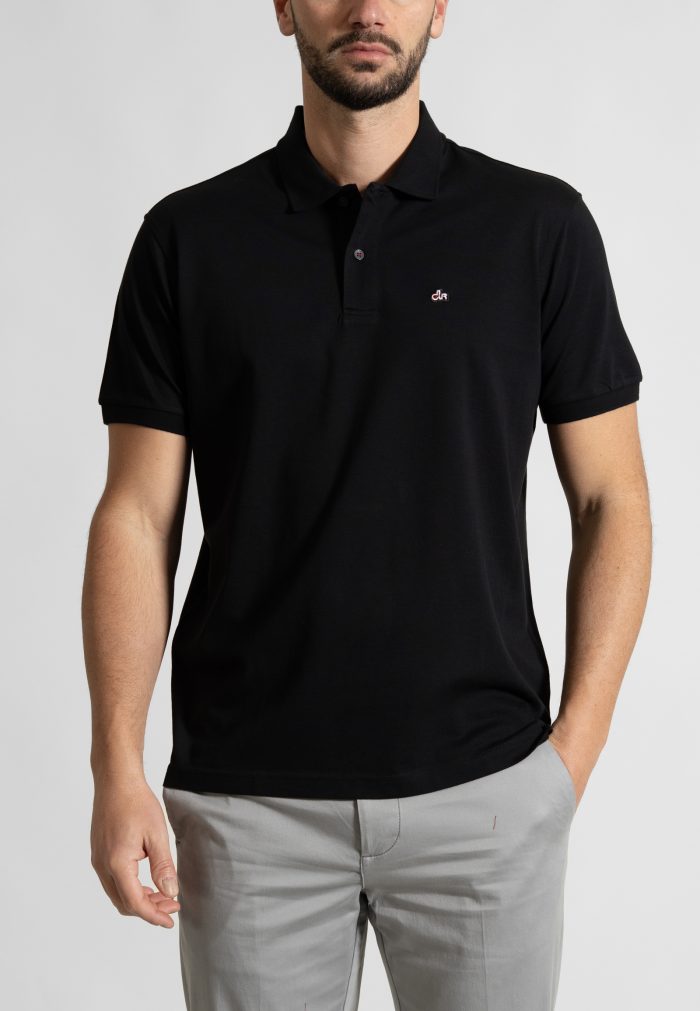 Black Polo Piquet Pima Regular Fit - Image 4