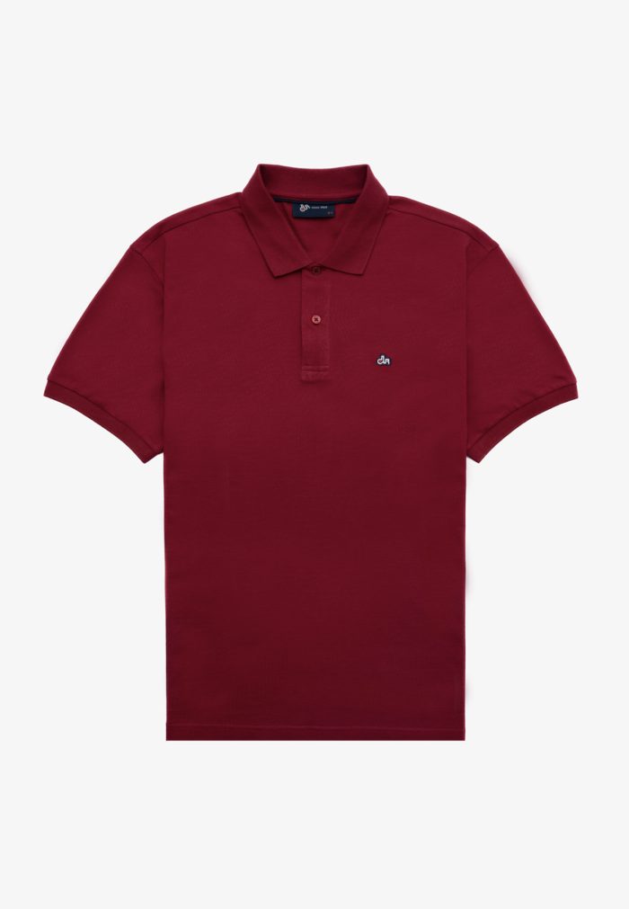 Μπορντό Πόλο Πικέ Pima Κανονική Γραμμή - Image 2