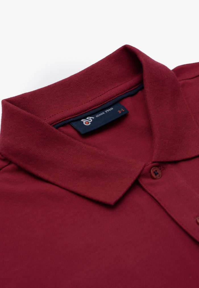 Bordeaux Polo Piquet Pima Regular Fit - Image 6