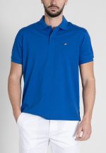 Cobalt Blue Polo Piquet Pima Regular Fit - Image 4