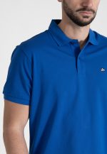 Cobalt Blue Polo Piquet Pima Regular Fit - Image 3