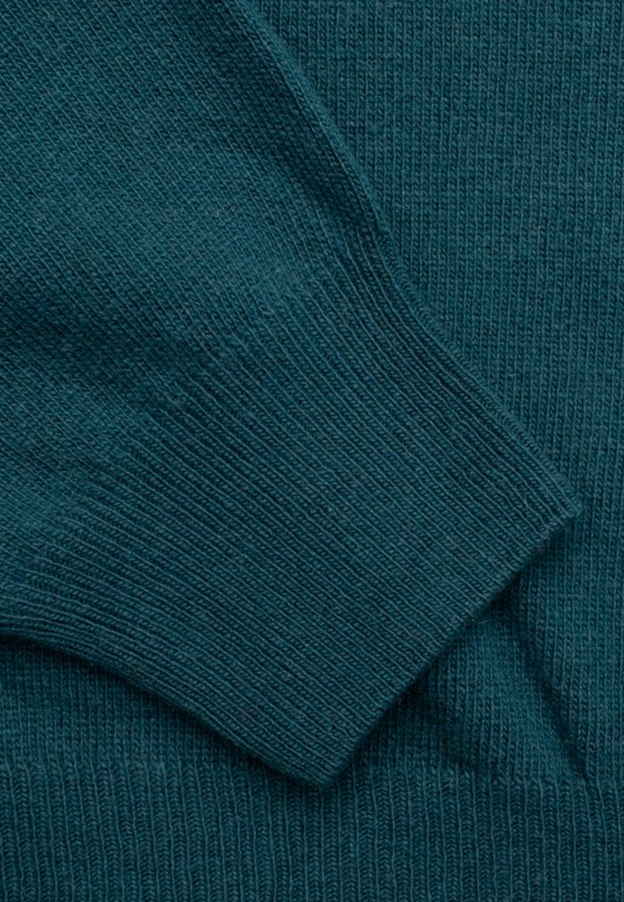 Dark petrol πλεκτό λαιμόκοψη cashmere touch - Image 4