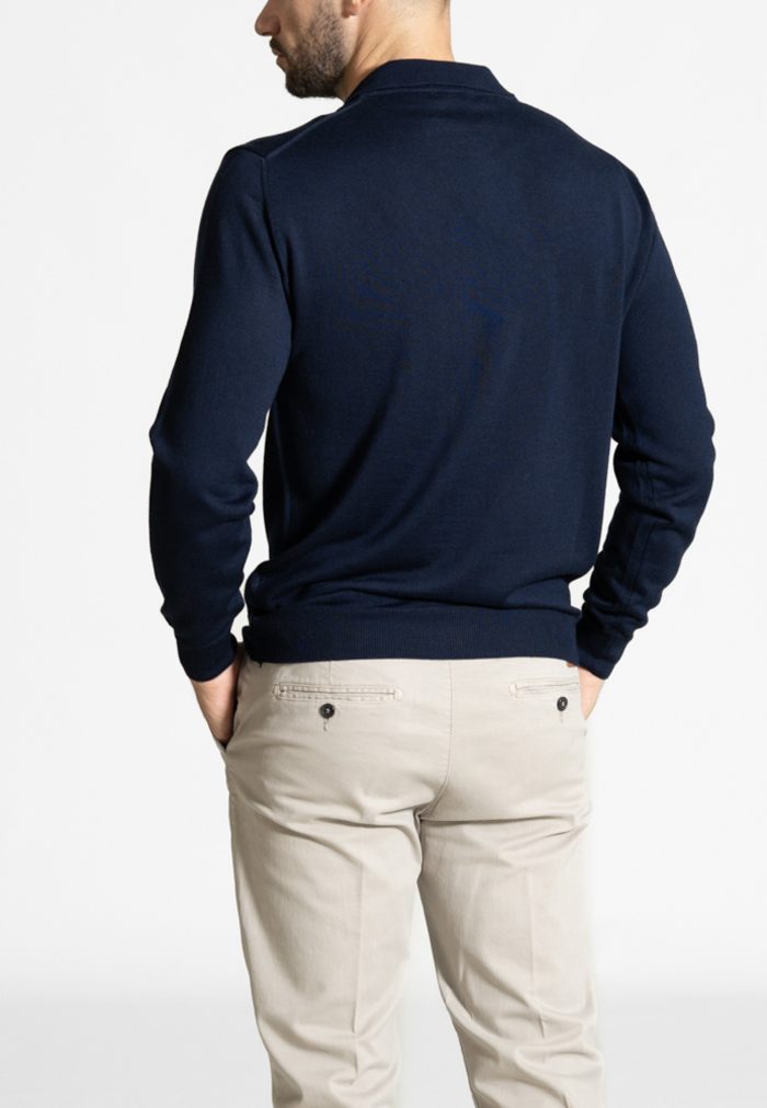 Πόλο πλεκτό από Extra Fine Mαλλί Mερινός - Image 3