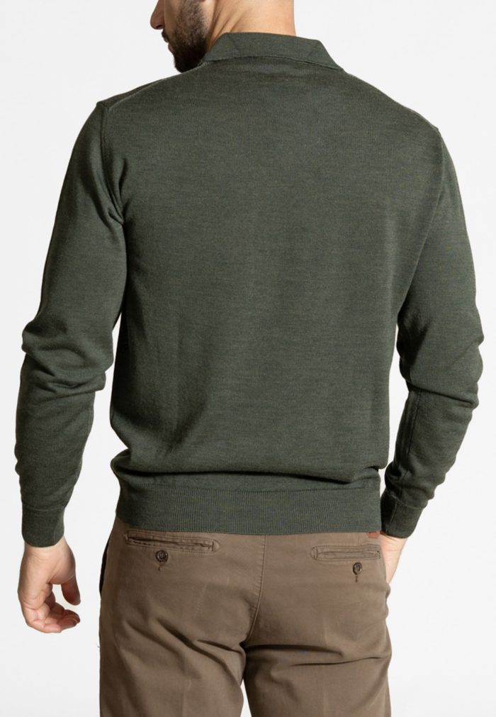 Πόλο πλεκτό από Extra Fine Mαλλί Mερινός - Image 3