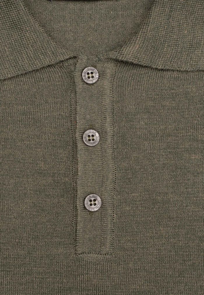 Πόλο πλεκτό από Extra Fine Mαλλί Mερινός - Image 4