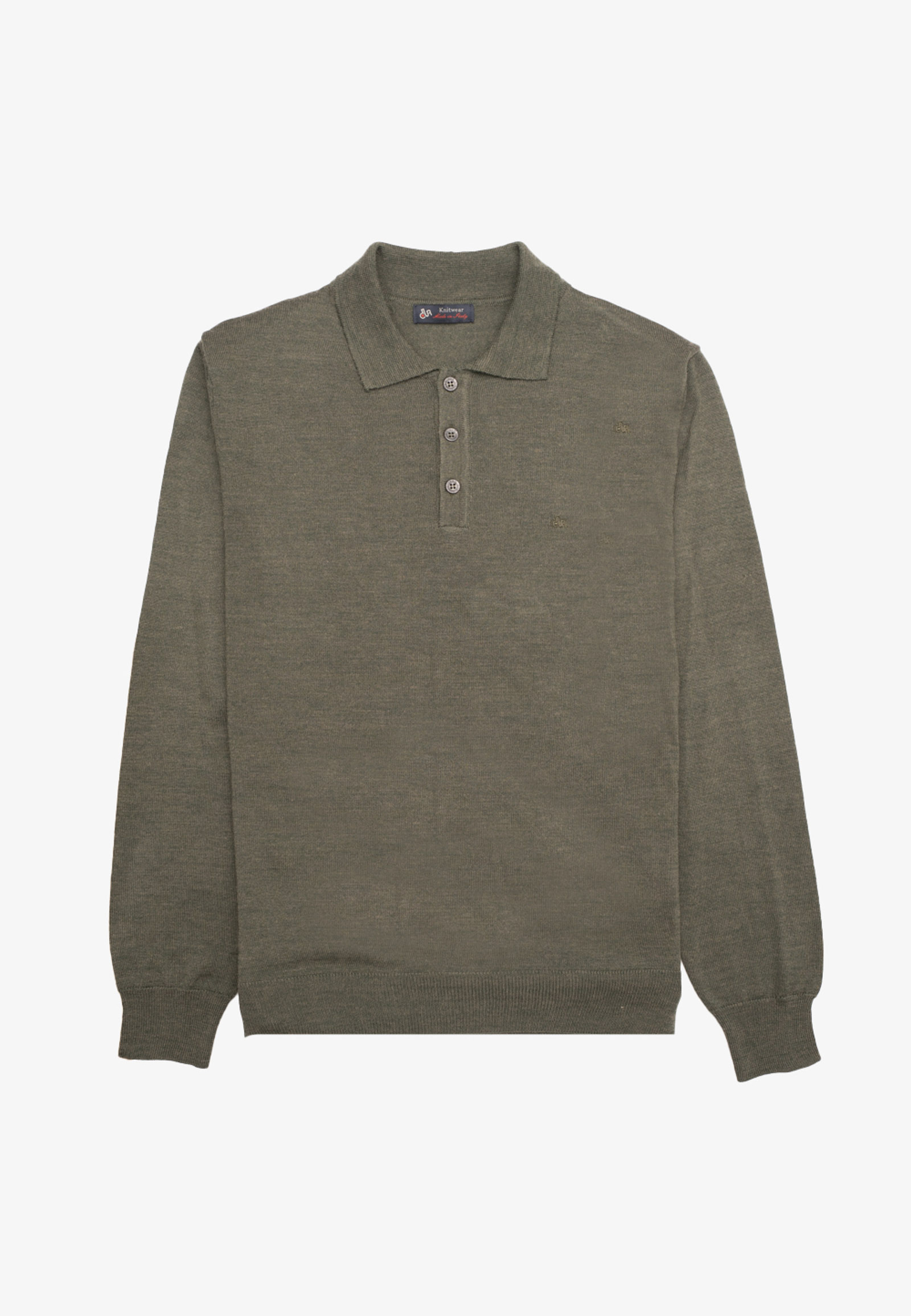 30210820-303631-Α Πόλο πλεκτό από Extra Fine Mαλλί Mερινός - Image 1