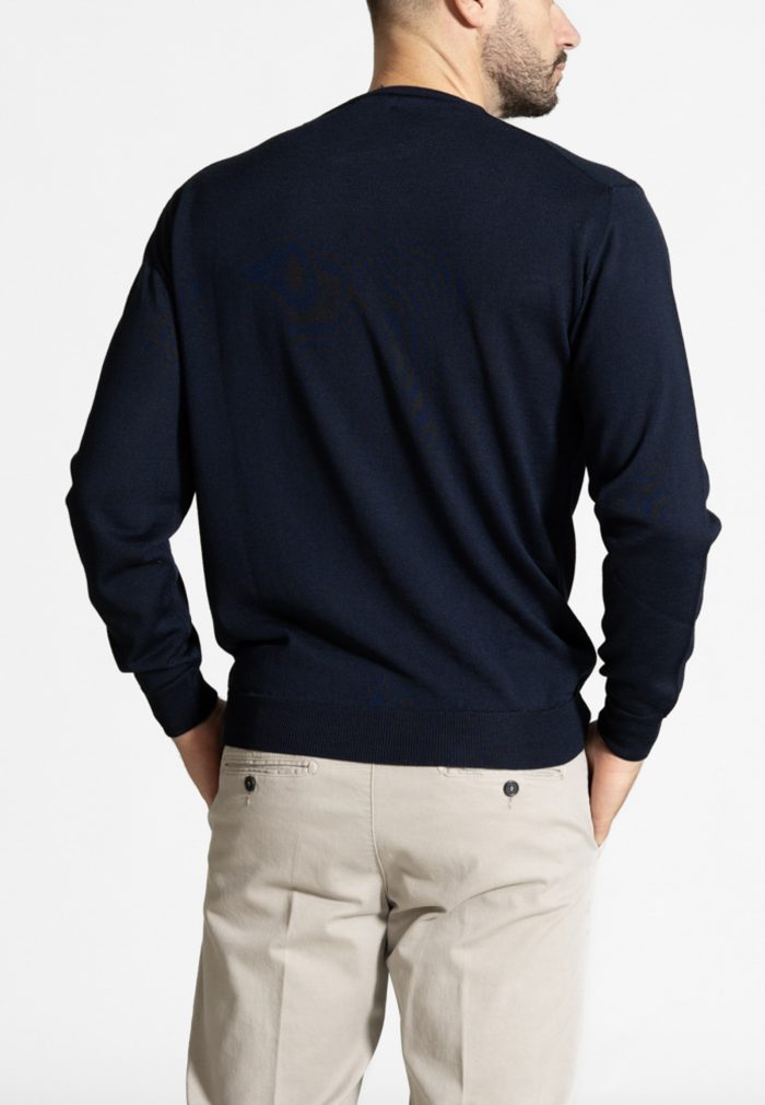 Πλεκτό Λαιμόκοψη από Extra Fine Mαλλί Mερινός - Image 4