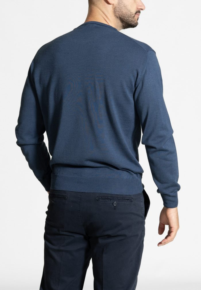 Πλεκτό Λαιμόκοψη από Extra Fine Mαλλί Mερινός - Image 4