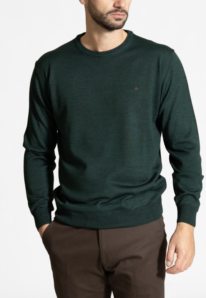 Πλεκτό Λαιμόκοψη από Extra Fine Mαλλί Mερινός - Image 2