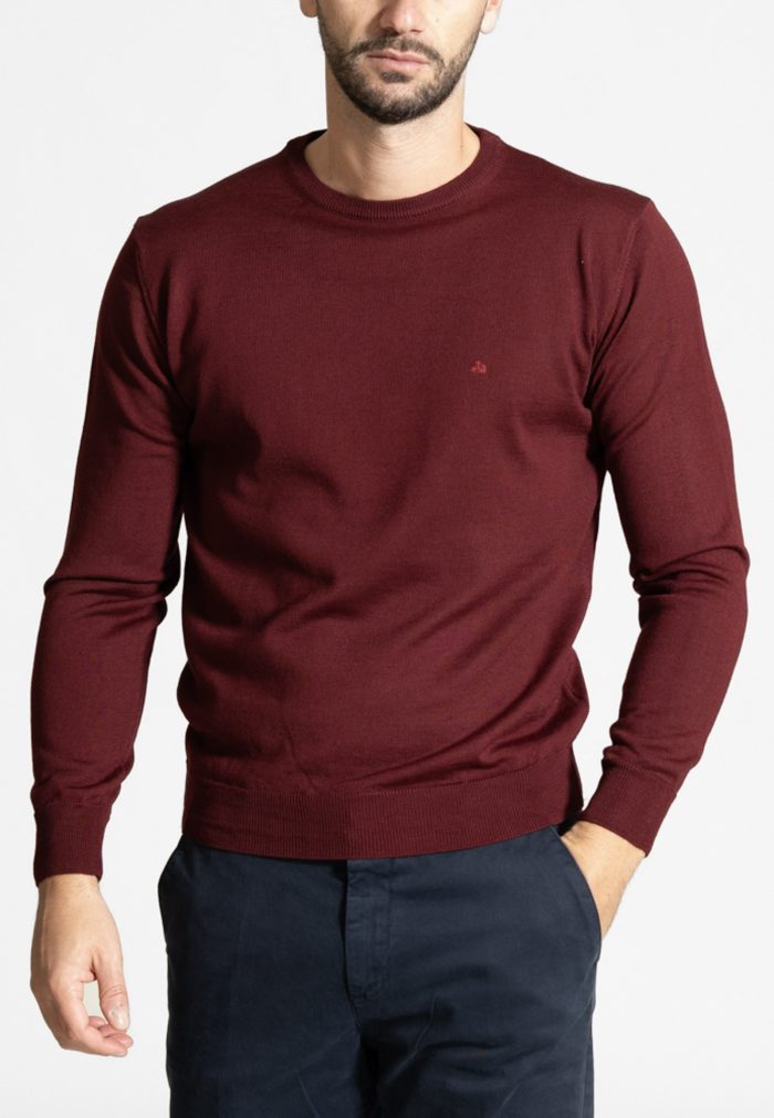 Πλεκτό Λαιμόκοψη από Extra Fine Mαλλί Mερινός - Image 2