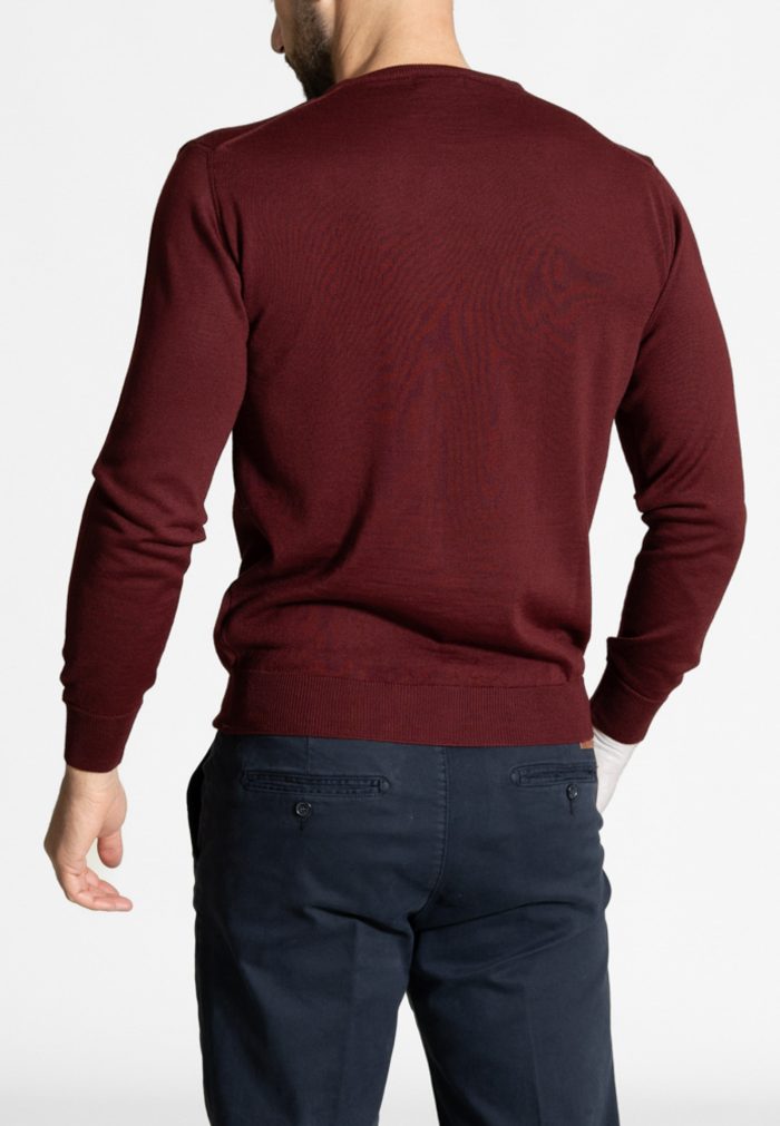 Πλεκτό Λαιμόκοψη από Extra Fine Mαλλί Mερινός - Image 4