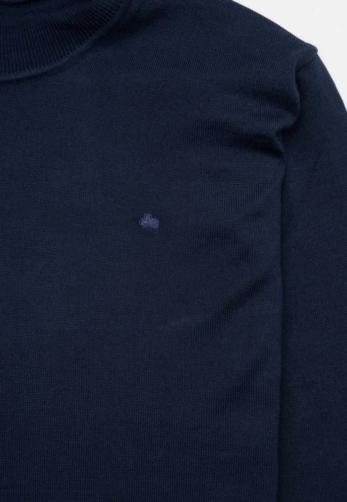 Deep blue ζιβάγκο από Extra Fine Μαλλί Μερινός - Image 4