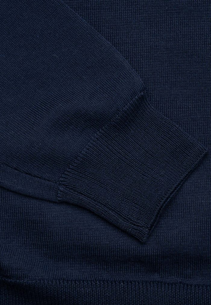Deep blue ζιβάγκο από Extra Fine Μαλλί Μερινός - Image 5