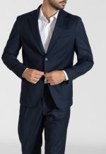 Blue suit with pleated trousers - Image 2