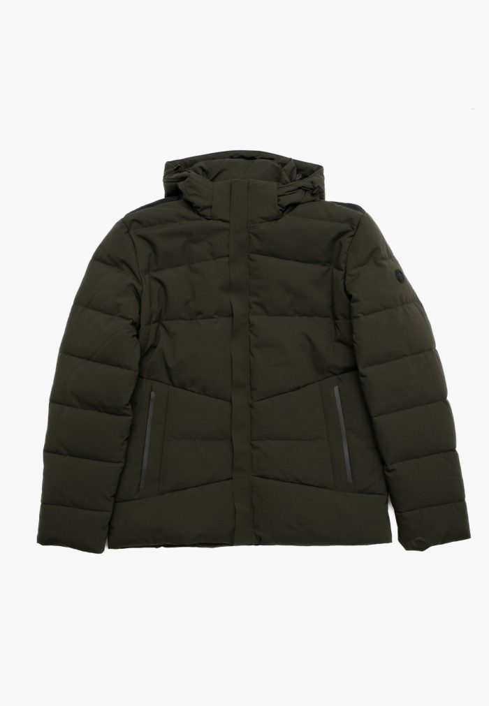 Military green τζάκετ καπιτονέ αδιάβροχο κανονική γραμμή - Image 3