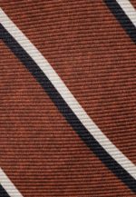 Striped design silk tie - Image 2