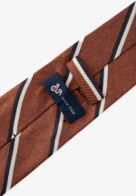 Striped design silk tie - Image 3