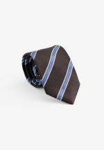 Striped design silk tie