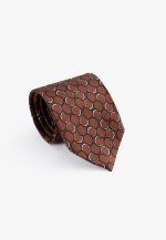 Circle design silk tie