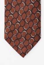 Circle design silk tie - Image 4