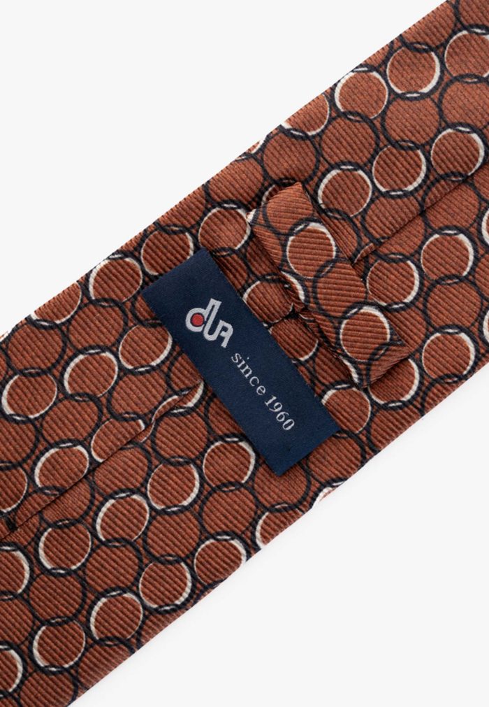 Γραβάτα μεταξωτή σχέδιο κύκλοι - Image 3
