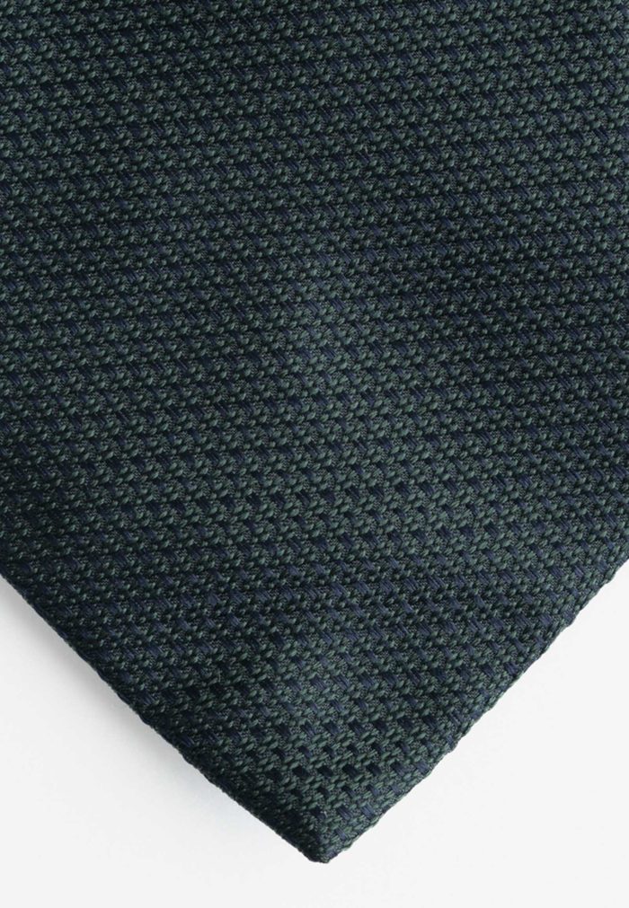 Πράσινη μεταξωτή γραβάτα σχέδιο γάζα - Image 4