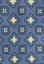 Raf-blue silk tie floral print - Image 2