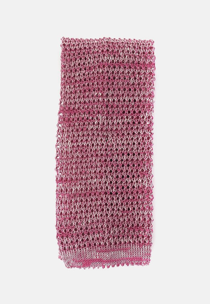 Knitted melange cotton tie - Image 3