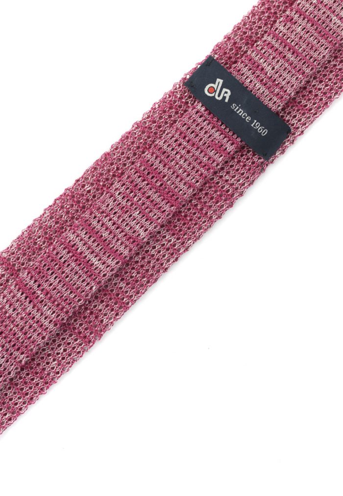 Knitted melange cotton tie - Image 2