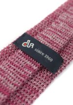 Knitted melange cotton tie - Image 4