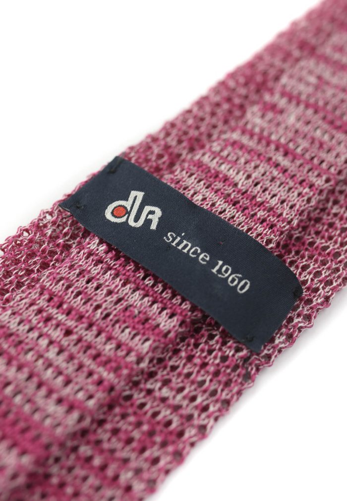 Knitted melange cotton tie - Image 4