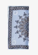 Light blue silk pocket square