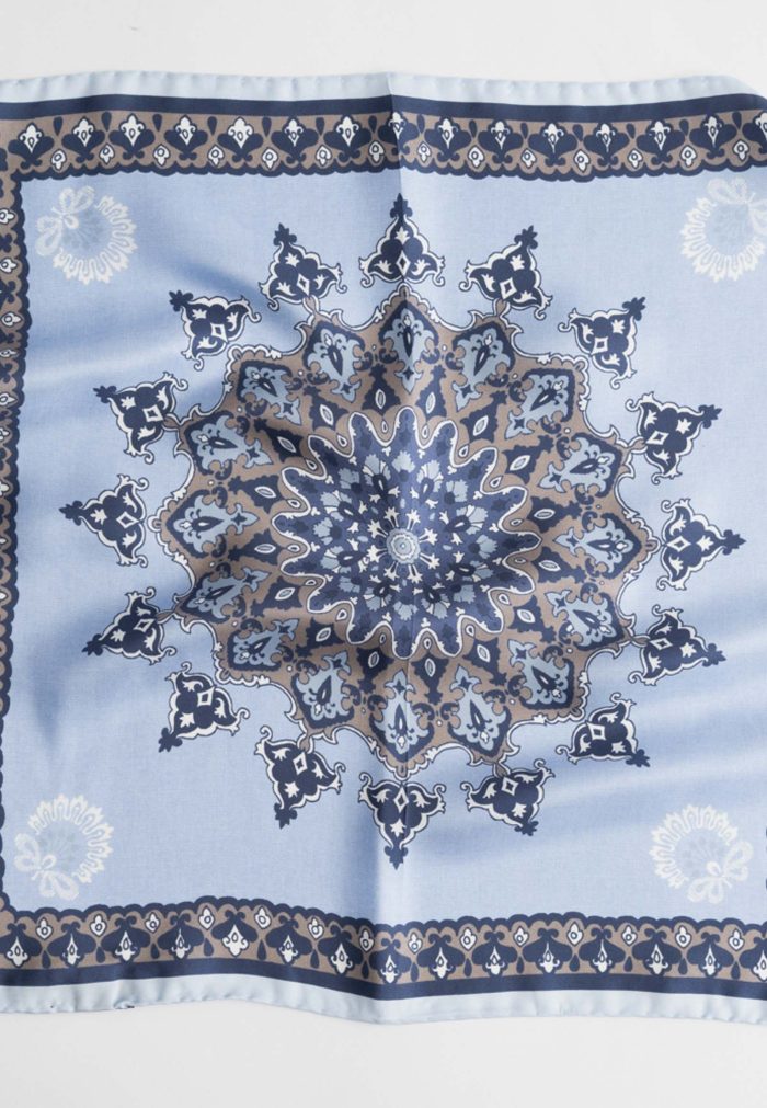 Σιέλ μεταξωτό μαντηλάκι - Image 2