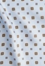 Light blue-brown silk pocket square