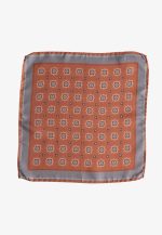Τerracotta silk pocket square - Image 2
