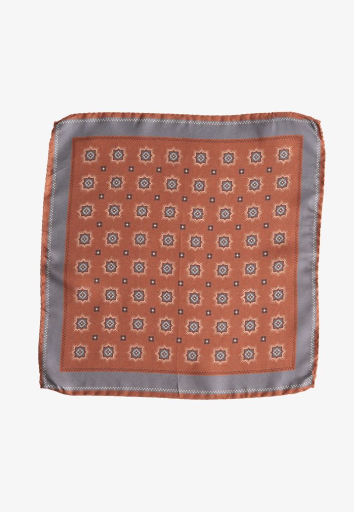 Τερακότα μεταξωτό μαντηλάκι - Image 2