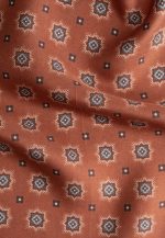 Τerracotta silk pocket square