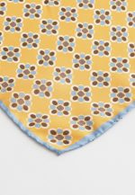 Yellow silk pocket square - Image 3