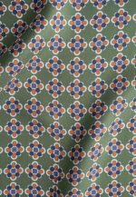 Green silk pocket square