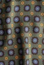 Green silk pocket square